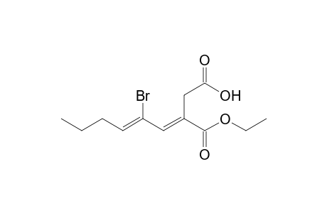 (3E,5Z)-3-(Ethoxycarbonyl)-5-bromo-3,5-nonadienoic acid
