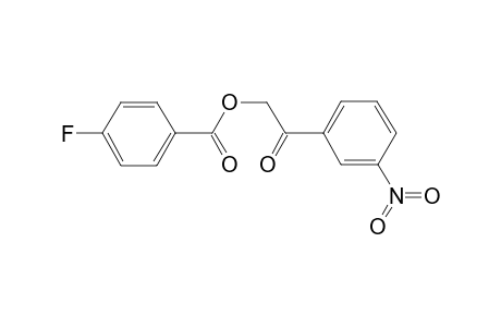 2-(3-Nitrophenyl)-2-oxoethyl 4-fluorobenzoate