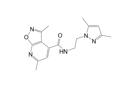 isoxazolo[5,4-b]pyridine-4-carboxamide, N-[2-(3,5-dimethyl-1H-pyrazol-1-yl)ethyl]-3,6-dimethyl-