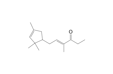 4-Methyl-6-(2,2,4-trimethylcyclopent-3-en-1-yl)hex-4-en-3-one