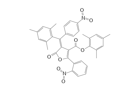 2',4',6'-Trimethylphenyl 2,3-dihydro-5-(nitrophenyl)-3-[(Z)-(4'"-nitrophenyl)(2'',4'',6"-trimethylphenyl)methylidene]furan-4-carboxylate