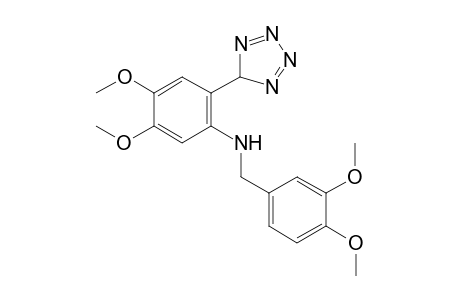 N-[(3,4-dimethoxyphenyl)methyl]-4,5-dimethoxy-2-(5H-1,2,3,4-tetrazol-5-yl)aniline