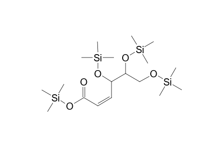 4,5,6-Tri(hydroxy)hex-2-enoic acid tetra(trimethylsilyl) dev