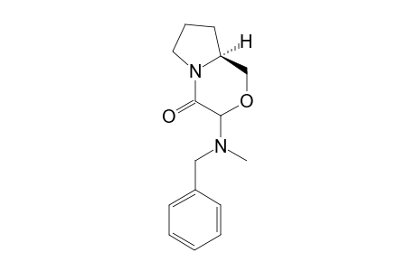 (S)-3-[Benzyl-methyl-amino]perhydropyrrolo[2,1-c][1,4]oxazin-4-one