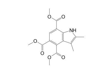 2,3-Dimethyl-1H-indole-4,5,7-tricarboxylic acid trimethyl ester
