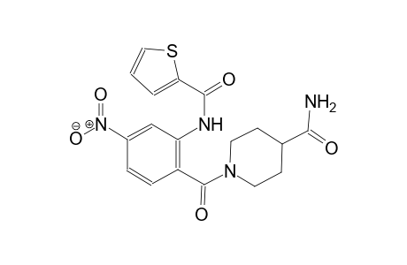 1-[4-nitro-2-(2-thenoylamino)benzoyl]isonipecotamide