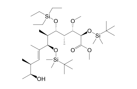 (E)-(2R,3S,4S,5R,6S,7R,10S,11S)-2,7-Bis{[tert-Butyl(dimethyl)silyl]oxy}-3-methoxy-11-hydroxy-4,6,8,10-tetramethyl-5-[(triethylsilyl)oxy]dodec-8-enoic acid methyl ester