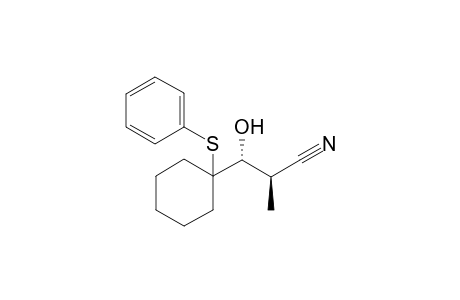 (2R,3R)-3-Hydroxy-2-methyl-3-[1-(phenylthio)cyclohexyl]propiononitrile