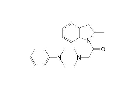 1-(2-Methyl-2,3-dihydroindol-1-yl)-2-(4-phenyl-1-piperazinyl)ethanone