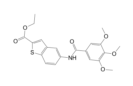 1-Benzothiophene-2-carboxylic acid, 5-[(3,4,5-trimethoxybenzoyl)amino]-, ethyl ester