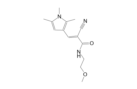 (2E)-2-cyano-N-(2-methoxyethyl)-3-(1,2,5-trimethyl-1H-pyrrol-3-yl)-2-propenamide