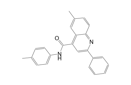 4-quinolinecarboxamide, 6-methyl-N-(4-methylphenyl)-2-phenyl-