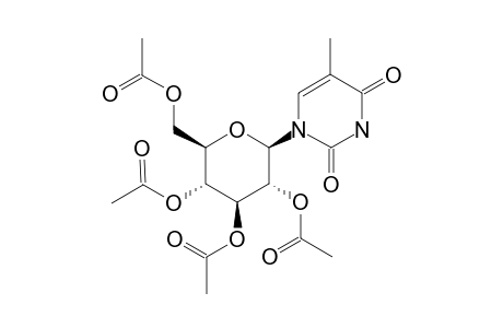 (2',3',4',6'-TETRA-O-ACETYL-BETA-D-GLUCOPYRANOSIDE)-THYMINE