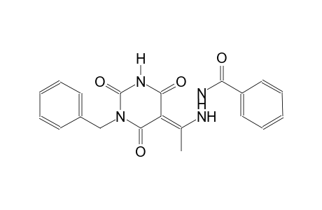 N'-[(1E)-1-(1-benzyl-2,4,6-trioxotetrahydro-5(2H)-pyrimidinylidene)ethyl]benzohydrazide