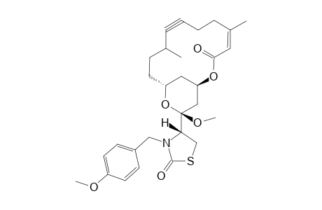 15-Methoxy-N-(p-methoxybenzyl)-6-yn-latrunculin B