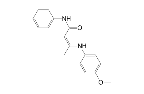 (2Z)-3-(4-Methoxyanilino)-N-phenyl-2-butenamide