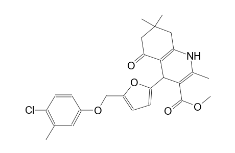 methyl 4-{5-[(4-chloro-3-methylphenoxy)methyl]-2-furyl}-2,7,7-trimethyl-5-oxo-1,4,5,6,7,8-hexahydro-3-quinolinecarboxylate