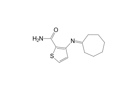3-(cycloheptylideneamino)-2-thiophenecarboxamide