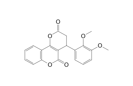 2H,5H-Pyrano[3,2-c][1]benzopyran-2,5-dione, 4-(2,3-dimethoxyphenyl)-3,4-dihydro-