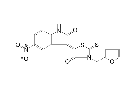 2H-indol-2-one, 3-[3-(2-furanylmethyl)-4-oxo-2-thioxo-5-thiazolidinylidene]-1,3-dihydro-5-nitro-, (3Z)-