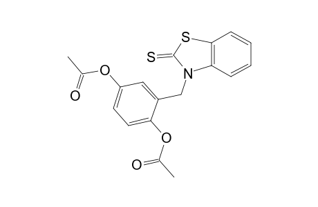 2(3H)-benzothiazolethione, 3-[[2,5-bis(acetyloxy)phenyl]methyl]-