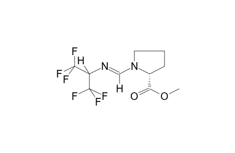METHYL (S)-1-(ALPHA-HYDROHEXAFLUOROISOPROPYLIMINOMETHYL)PYRROLIDINE-2-CARBOXYLATE