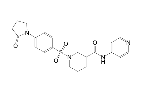 3-piperidinecarboxamide, 1-[[4-(2-oxo-1-pyrrolidinyl)phenyl]sulfonyl]-N-(4-pyridinyl)-