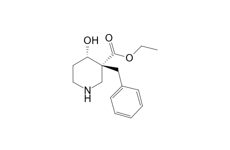 (4R,3S) 3-Benzyl-3-ethoxycarbonyl-4-hydroxypiperidine