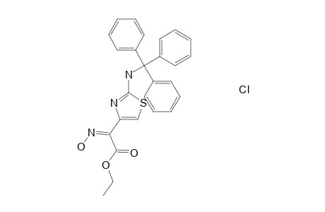 Ethyl (Z)-(hydroxyimino)[2-(tritylamino)thiazol-4-yl]acetate hydrochloride