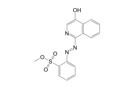 Benzenesulfonic acid, 2-[2-(4-hydroxy-1-isoquinolinyl)diazenyl]-, methyl ester