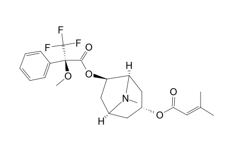 (S)-2-METHOXY-2-PHENYL-2-(TRIFLUOROMETHYL)-ACETIC-ACID-3-ALPHA-SENECIOYLOXY-6-BETA-HYDROXY-TROPANE