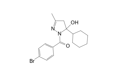 1-(4-Bromobenzoyl)-5-cyclohexyl-3-methyl-4,5-dihydro-1H-pyrazol-5-ol