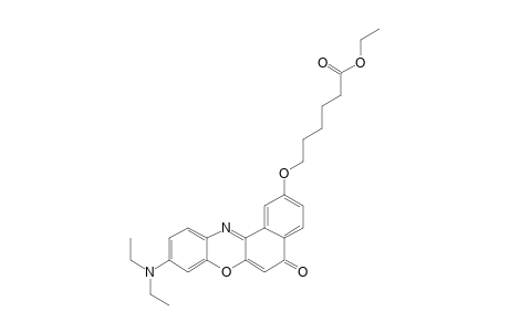 6-[9-(diethylamino)-5-keto-benzo[a]phenoxazin-2-yl]oxyhexanoic acid ethyl ester