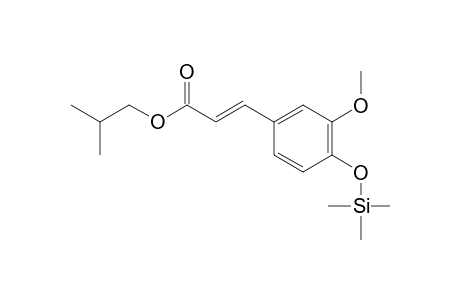 Isobutyl (E)-ferulate, mono-TMS