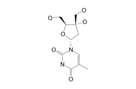 1-(2-DEOXY-3-C-HYDROXYMETHYL-ALPHA-D-ERYTHRO-PENTOFURANOSYL)-THYMINE