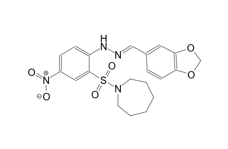 1,3-benzodioxole-5-carbaldehyde [2-(hexahydro-1H-azepin-1-ylsulfonyl)-4-nitrophenyl]hydrazone