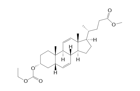 3alpha-Ethoxycarbonyloxy-5beta-chola-6,11-dienoic acid-methylester