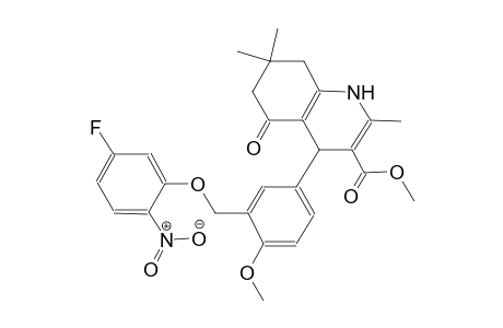 methyl 4-{3-[(5-fluoro-2-nitrophenoxy)methyl]-4-methoxyphenyl}-2,7,7-trimethyl-5-oxo-1,4,5,6,7,8-hexahydro-3-quinolinecarboxylate