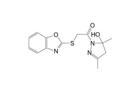 1H-pyrazol-5-ol, 1-[(2-benzoxazolylthio)acetyl]-4,5-dihydro-3,5-dimethyl-