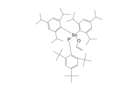 BIS-(2,4,6-TRIISOPROPYLPHENYL)-(VINYLOXY)-STANNYL-(2,4,6-TRI-TERT.-BUTYLPHENYL)-PHOSPHINE