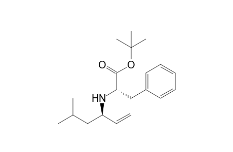 t-Butyl N-((R)-5-Methylhex-1-en-3-yl)-L-phenylalaninate