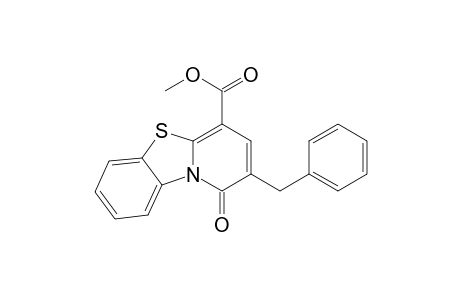 1H-Pyrido[2,1-b]benzothiazole-4-carboxylic acid, 1-oxo-2-(phenylmethyl)-, methyl ester