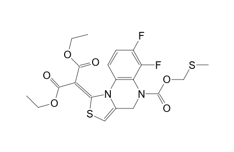 2-[6,7-difluoro-5-[(methylthio)methoxy-oxomethyl]-4H-thiazolo[3,4-a]quinoxalin-1-ylidene]propanedioic acid diethyl ester