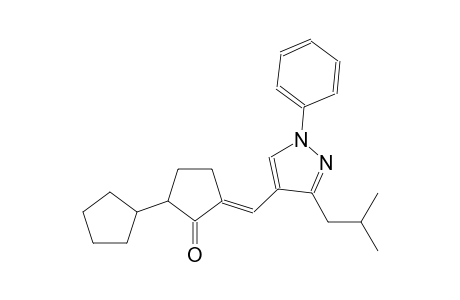 (E)-3-((3-isobutyl-1-phenyl-1H-pyrazol-4-yl)methylene)-[1,1'-bi(cyclopentan)]-2-one