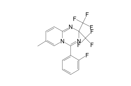 4-(2-Fluoro-phenyl)-7-methyl-2,2-bis-trifluoromethyl-2H-pyrido[1,2-a][1,3,5]triazine