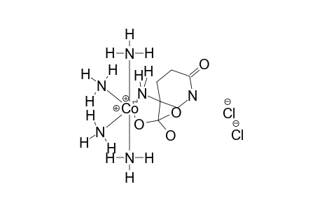(3-AMINO-6-OXOPIPERIDINE-3-CARBOXYLATO-N3,O3)-TETRAAMINECOBALT(III)-CHLORIDE-HYDRATE