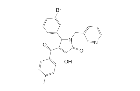 5-(3-bromophenyl)-3-hydroxy-4-(4-methylbenzoyl)-1-(3-pyridinylmethyl)-1,5-dihydro-2H-pyrrol-2-one