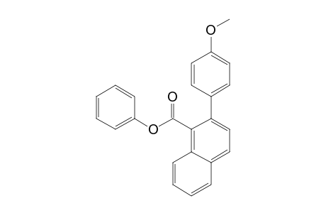 1-Naphthalenecarboxylic acid, 2-(4-methoxyphenyl)-, phenyl ester