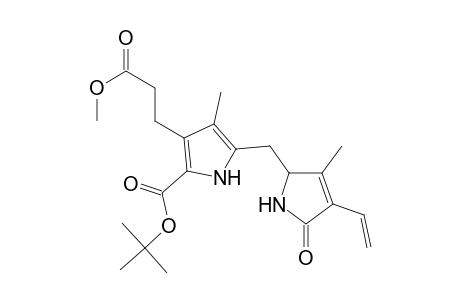 1H-Pyrrole-3-propanoic acid, 2-[(1,1-dimethylethoxy)carbonyl]-5-[(4-ethenyl-2,5-dihydro-3-methyl-5 -oxo-1H-pyrrol-2-yl)methyl]-4-methyl-, methyl ester, (.+-.)-