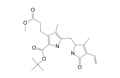 1H-Pyrrole-3-propanoic acid, 2-[(1,1-dimethylethoxy)carbonyl]-5-[(4-ethenyl-2,5-dihydro-3-methyl-5 -oxo-1H-pyrrol-2-yl)methyl]-4-methyl-, methyl ester, (.+-.)-